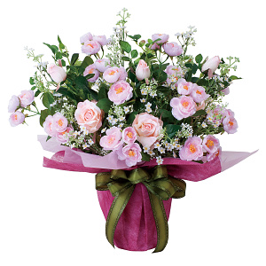 光触媒 人工観葉植物 造花 アイスルピンク (高さ50cm)