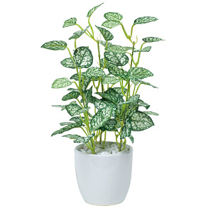 光触媒 人工観葉植物 造花 ミニピポエスタポット (高さ27cm)