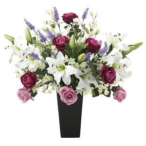 光触媒 人工観葉植物 造花 プレミアムカサブランカ (高さ68cm)