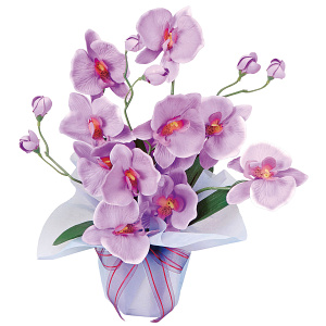 光触媒 人工観葉植物 造花 ホットファレノ (高さ35cm)