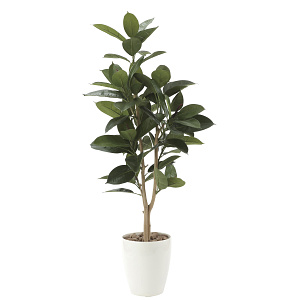 光触媒 人工観葉植物 造花 ゴムの木1.25 (高さ125cm)