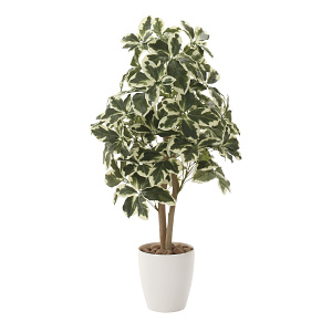 光触媒 人工観葉植物 造花 斑入りシェフレラ90 (高さ90cm)