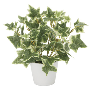 光触媒 人工観葉植物 造花 斑入りアイビ― (高さ23cm)