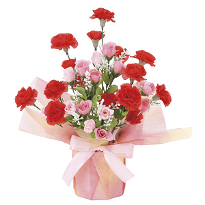 光触媒 人工観葉植物 造花 カ―ネ―ションM (高さ33cm)