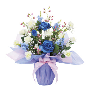 光触媒 人工観葉植物 造花 ブル―レイン (高さ45cm)