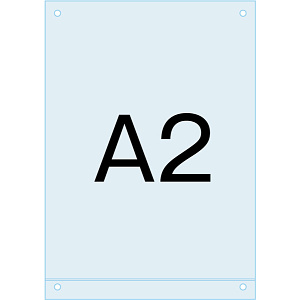 アンダーバー付アクリル板 (マグネジ看板用オプションパーツ) A2 (PSMNAC-A2)