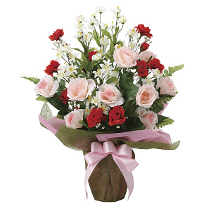 光触媒 人工観葉植物 造花 トリートピンク (高さ52cm)