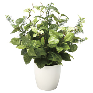 光触媒 人工観葉植物 造花 ミックスポトス (高さ52cm)