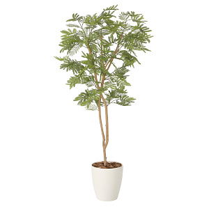 光触媒 人工観葉植物 造花 ねむの木1.3(ポリ製) (高さ130cm)