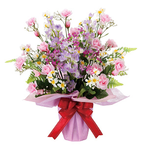 光触媒 人工観葉植物 造花 サポナリア (高さ47cm)