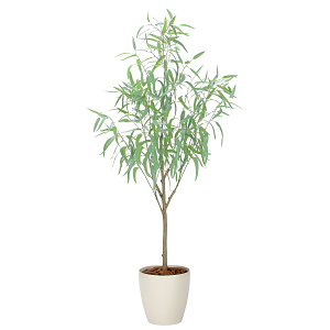 光触媒 人工観葉植物 造花 フレッシュシルバーユーカリ1.7 (高さ170cm)