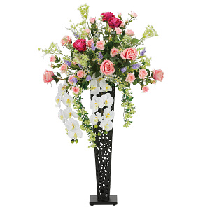 光触媒 人工観葉植物 造花 レシオクイーンスタンド1.2 (高さ120cm)