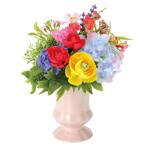 光触媒 人工観葉植物 造花 ビタミンローズ (高さ21cm)