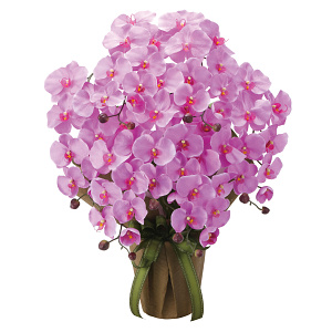 光触媒 人工観葉植物 造花 エレガント胡蝶蘭7本立LAV (高さ68cm)