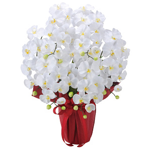 光触媒 人工観葉植物 造花 エレガント胡蝶蘭7本立W (高さ68cm)