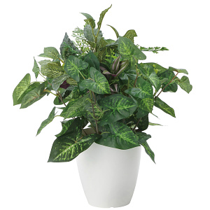 光触媒 人工観葉植物 造花 ミックスカラージューム (高さ42cm)