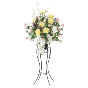 光触媒 人工観葉植物 造花 サンライズローズ1.65 (高さ165cm) (2461A520)