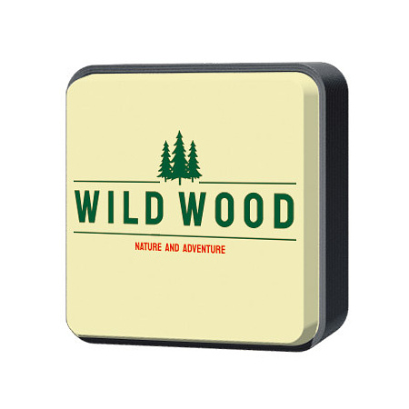 LED型 壁面サイン(片面仕様) 角丸アルミ  1515角丸 ブラック (HK-LXS1111B)