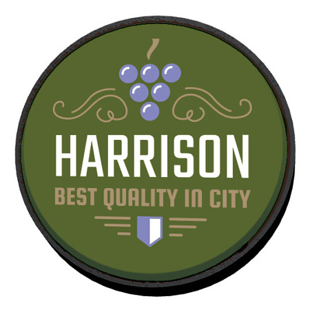 LED型 丸型アルミ 壁面サイン(片面仕様) 600丸型 ブラック (HK-LXS1331B)