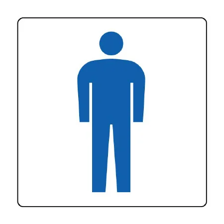 トイレ表示 PVCステッカー 100×100