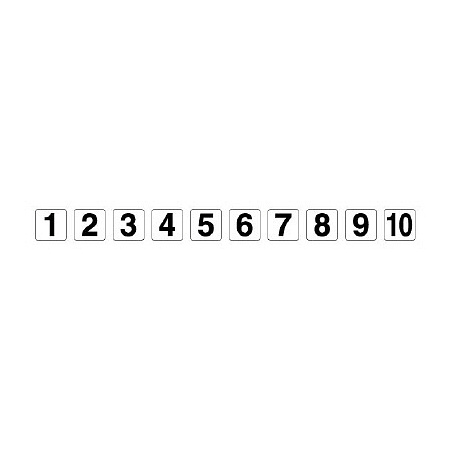 番号札ステッカー 1~10 各1枚入