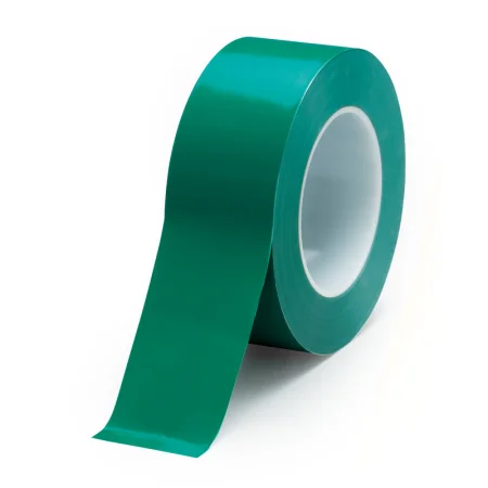 クリーンルーム用防じんラインテープ (強粘着・セパ無) 幅50mm×50m巻 緑 (864-20A)