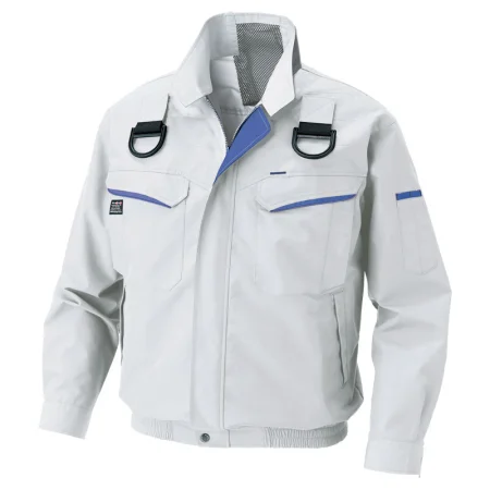空調風神服帯電防止ハーネスシルバー服のみ※電源・ファン別売