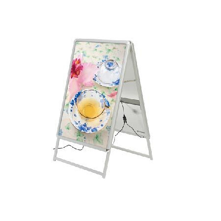 A型看板 LEDグリップA B1サイズ 仕様/カラー:両面/シルバー (39413***)