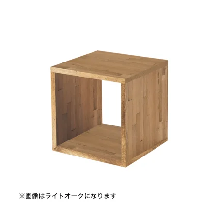 木製サイコロボックス ライトオーク 25cm角