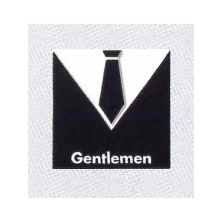 表示プレートH トイレ表示 陶磁器製 洋服マーク