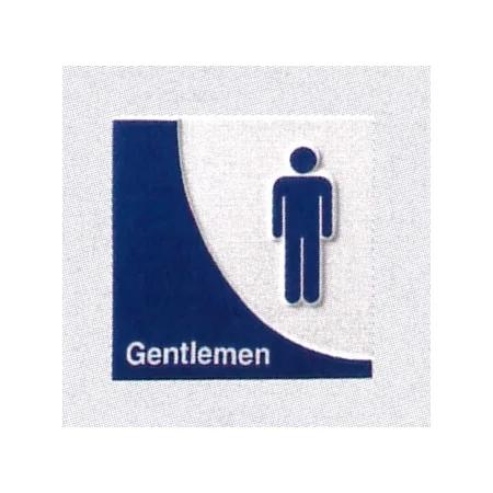 表示プレートH トイレ表示 陶磁器製 人型マーク