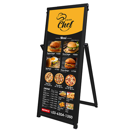 リバーシブル コンパクトサイン A1ハーフ ブラック (BCOSAC-A3TT)