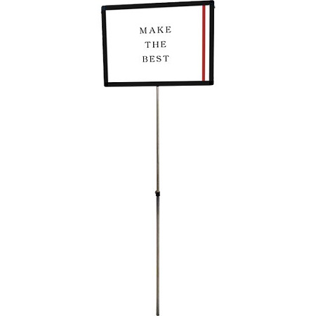 手持ち看板 プラカードポール A2横サイズ ブラックタイプ (BPCPVA-A2Y)