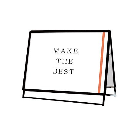 ポスターグリップスタンド看板 屋外用 A0横ロウ 両面 ブラック (PGSK-A0YLRB-G)