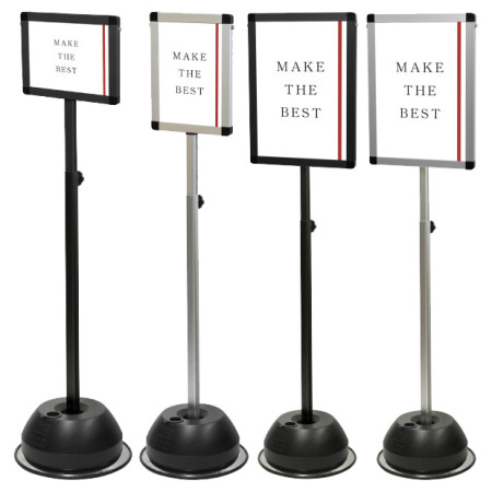 スライド式屋外ポールサインスタンド