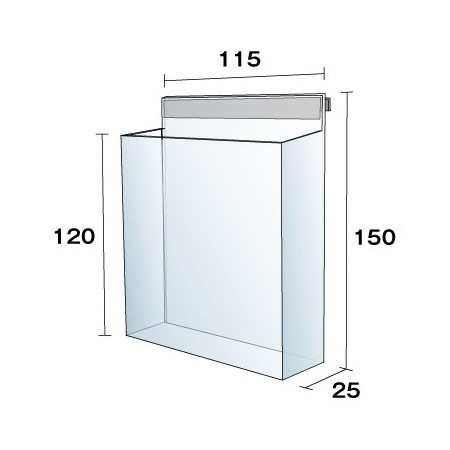 ■パンフレットケースケース寸法図