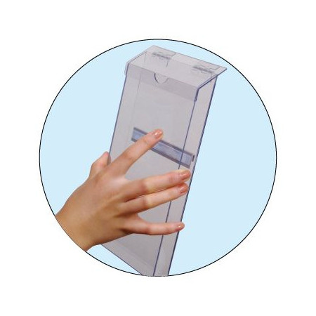 ■パンフレット配布に便利なケース付き