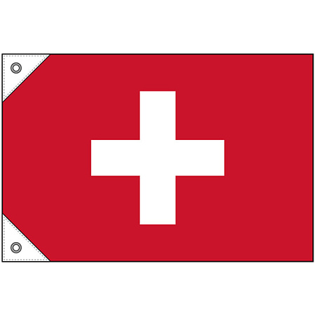 販促用国旗 スイス サイズ:ミニ (23664)