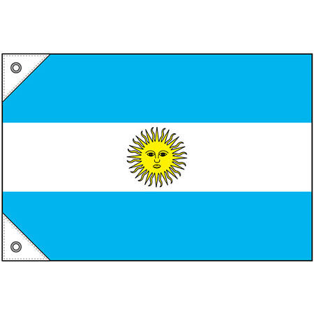 販促用国旗 アルゼンチン サイズ:ミニ (23733)