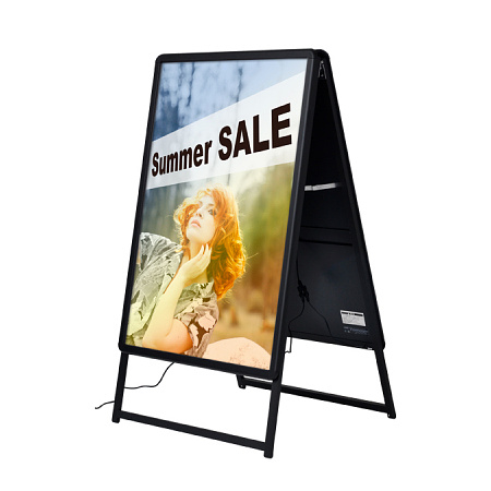 A型看板 LEDグリップA B1サイズ 仕様/カラー:両面/ブラック (39413BLK)