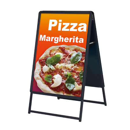 A型看板 グリップA ブラック サイズ/仕様:B1 両面GA-B1W (42456B1B)