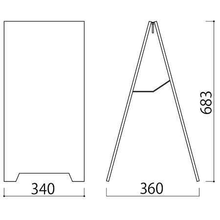 ■寸法図：スタンドプレートSPスチール