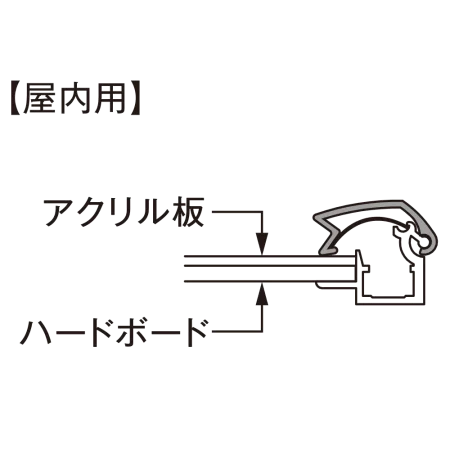 ■断面図：屋内用仕様