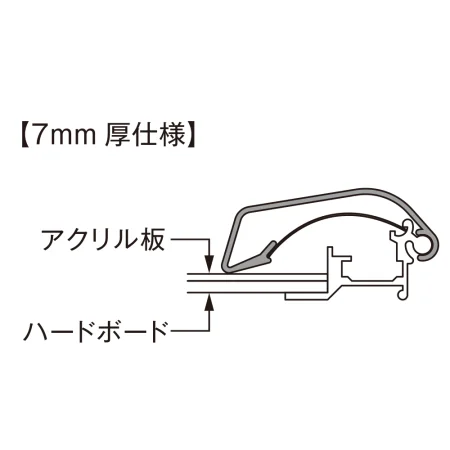 ■断面図：7mm厚仕様