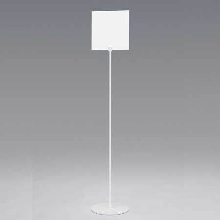 白無地板付きサインスタンド ホワイト 210角 (2713-W-210x210)