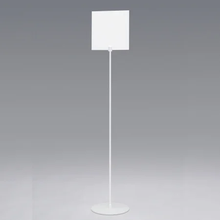白無地板付きサインスタンド ホワイト 210角 (2713-W-210x210)