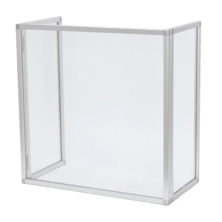 三面自立式 コの字型 飛沫対策用フレーム付きアクリル卓上パーテーション