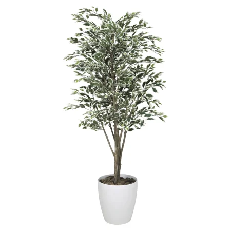 光触媒 人工観葉植物 造花 ベンジャミンツリー斑入り