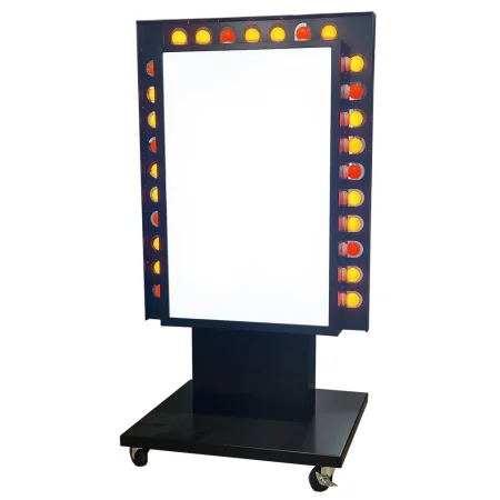 LED矢印点滅スタンド看板　LK-705 全高1415