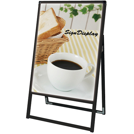 LEDバリウススタンド看板 A1 ブラック 片面 (BVASKLED-A1K)